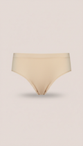Cotton Blend Full Brief in Cream Linen