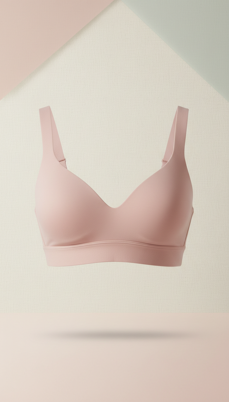 Microfiber Bralette in Rose Quartz